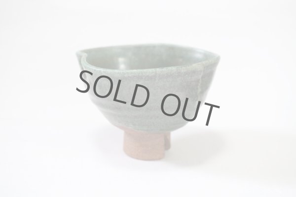 Photo8: Oribe wari takadai matcha green tea chawan bowl  (8)