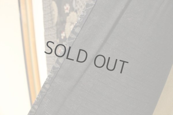 Photo2: Noren Japanese door curtain daichi bassen furununo komon cotton 85 x 90cm (2)