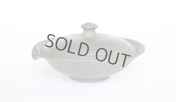 Photo2: Tokoname Shiboridashi Japanese tea pot shudei reductional fire Gafu Ito 75ml  (2)