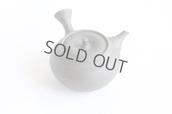 Photo1: Tokoname Kyusu Japanese tea pot yakishime ellipsoidal Gafu Ito 240ml  (1)