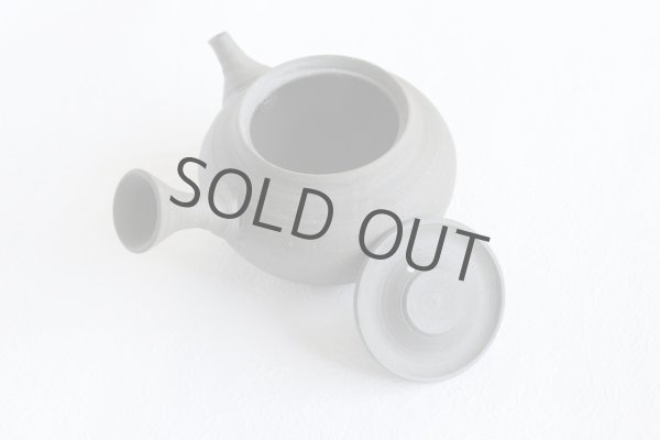 Photo4: Tokoname Kyusu Japanese tea pot yakishime ellipsoidal Gafu Ito 240ml  (4)