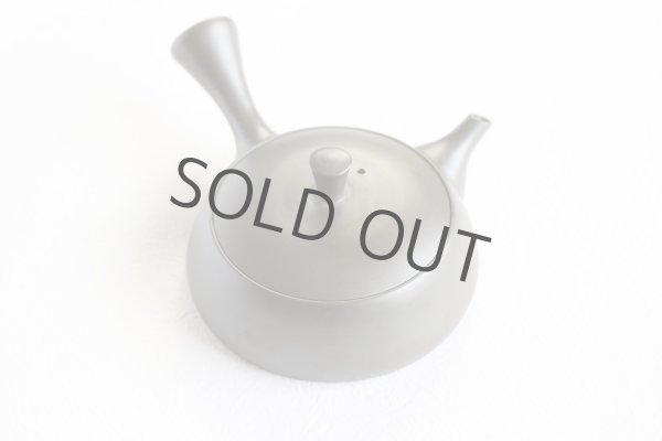 Photo12: Tokoname Kyusu Japanese tea pot flat shape reductional fire Gafu Ito 90ml  (12)