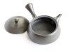Photo11: Tokoname Kyusu Japanese tea pot flat shape reductional fire Gafu Ito 90ml  (11)