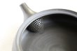 Photo9: Tokoname Kyusu Japanese tea pot flat shape reductional fire Gafu Ito 90ml  (9)