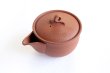 Photo1: Tokoname Japanese Shudei tea pot kyusu shiboridashi Hohin Hakuyo red 260ml (1)