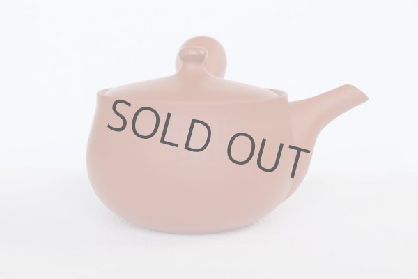 Photo10: Tokoname tea pot kyusu Jinsui Kiwami shudei red hana 370ml (10)