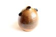 Photo8: Shigaraki pottery Japanese small vase mimi bidoro H 13cm (8)