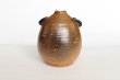 Photo5: Shigaraki pottery Japanese small vase mimi bidoro H 13cm (5)