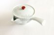 Photo2: Arita imari sd Porcelain Japanese tea pot kyusu white hakuji aka 380ml (2)