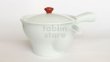 Photo1: Arita imari sd Porcelain Japanese tea pot kyusu white hakuji aka 380ml (1)