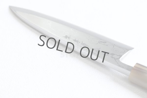 Photo3: SAKAI TAKAYUKI Uzusio Yasuki white-2 steel Japanese Deba knife (3)