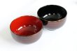 Photo1: Japanese Echizen Urushi lacquer soup bowl wan kohaku D10.9cm set of 2 (1)