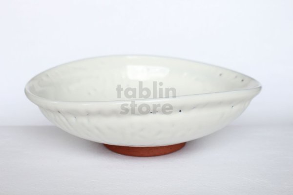 Photo4: Hagi ware Japanese Serving bowl Seikan W250mm (4)