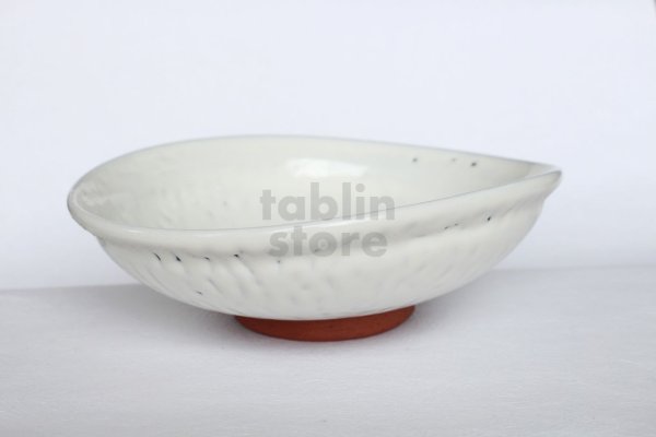 Photo1: Hagi ware Japanese Serving bowl Seikan W250mm (1)