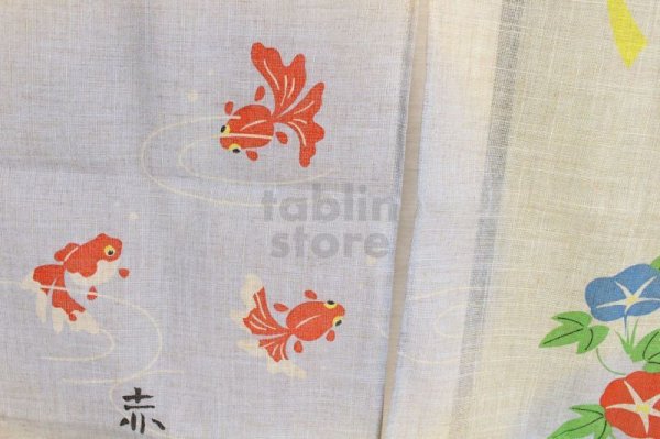 Photo7: Noren CSMO Japanese door curtain Furin-Kingyo 85 x 150cm (7)