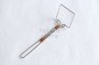 Photo5: Tofu strainer stainless with copper bean curd ladle square 4.5 cm　   (5)
