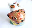 Photo9: Japanese Lucky Cat Kutani Porcelain Maneki Neko fukusuke ojigi H13.5cm (9)