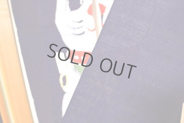 Photo7: Kyoto Noren SB Japanese batik door curtain Maneki Lucky Cat n.blue 85cm x 150cm (7)