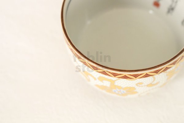 Photo9: Kutani yaki ware Hakuryu Tessen High class Japanese Sake cup (9)