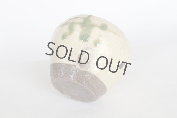 Photo5: Shigaraki pottery Japanese matcha tea bowl chawan ippuku green midori (5)
