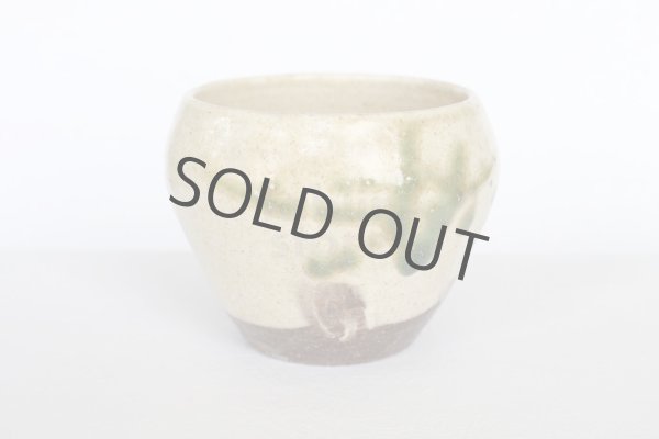 Photo1: Shigaraki pottery Japanese matcha tea bowl chawan ippuku green midori (1)