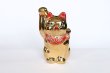 Photo6: Japanese Lucky Cat Kutani Porcelain Maneki Neko gold  kinnuri H 13.5cm (6)