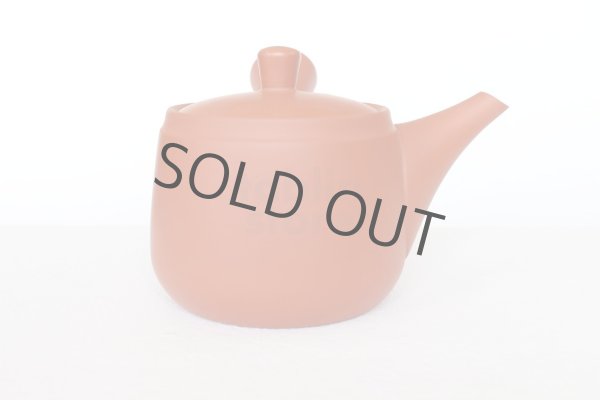 Photo4: Tokoname tea pot kyusu Jinsui Kiwami shudei red oke gata 400ml (4)