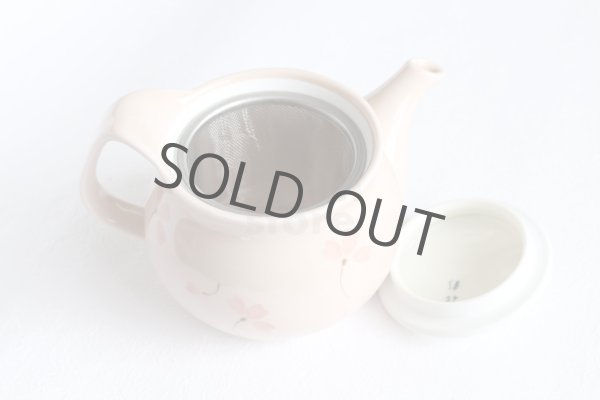 Photo4: Arita yaki ware Sakura pink Japanese tea pot 450ml (4)