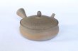 Photo4: Tokoname 2H Japanese tea pot Gyokko pottery tea strainer flat shape yakishime 170ml (4)