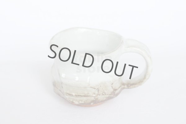 Photo2: Hagi ware Japanese pottery mug coffee tea cup Kashun with saucer 170ml (2)