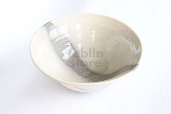 Photo11: Shigaraki pottery Japanese soup noodle rice bowl hakusui D 18cm (11)