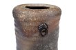 Photo7: Shigaraki pottery MG Japanese wall-hanging vase tabimakura kamahen H13cm (7)