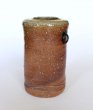 Photo3: Shigaraki pottery MG Japanese wall-hanging vase ko tabimakura H13cm (3)