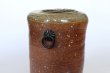 Photo2: Shigaraki pottery MG Japanese wall-hanging vase ko tabimakura H13cm (2)