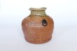 Photo7: Shigaraki pottery MG Japanese wall-hanging vase ko uzukumaru H10.5cm (7)