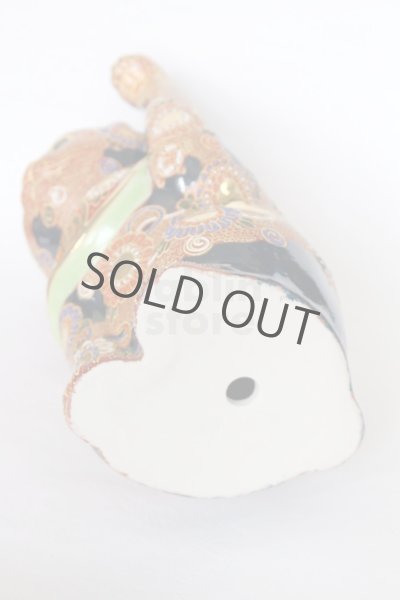 Photo3: Japanese Lucky Cat Kutani Porcelain Maneki Neko red mori hai H30cm (3)