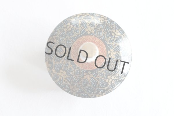 Photo2: Kutani yaki ware Futatuki Kumidashi Korinbai Japanese tea cup (set of 5) (2)