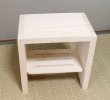 Photo1: Japanese Hiba-Hinoki bath chair natural wood Stool yc H30cm (1)