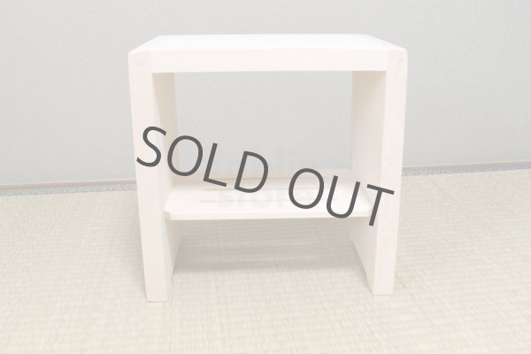 Photo4: Japanese Hiba-Hinoki bath chair natural wood Stool yc H30cm (4)