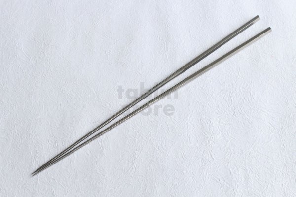 Photo9: Moribashi Chopsticks Honyaki All stainless steel Japanese Sushi Chef's Garnishing hexagon  (9)