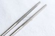 Photo3: Moribashi Chopsticks Honyaki All stainless steel Japanese Sushi Chef's Garnishing hexagon  (3)