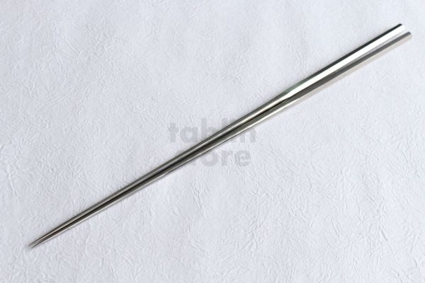 Photo4: Moribashi Chopsticks Honyaki All stainless steel Japanese Sushi Chef's Garnishing hexagon  (4)