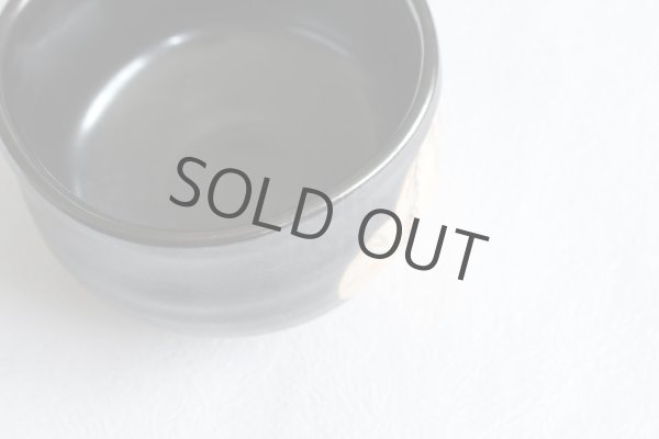 Photo3: Mino yaki ware Japanese tea bowl toga chawan seto tubame black Matcha Green Tea (3)