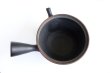 Photo6: Tokoname YT Japanese tea pot kyusu Gyokko line black 300ml (6)