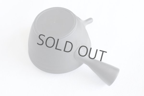 Photo7: Tokoname YT Japanese tea pot kyusu Gyokko line black 300ml (7)