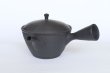 Photo8: Tokoname YT Japanese tea pot kyusu Gyokko line black 300ml (8)