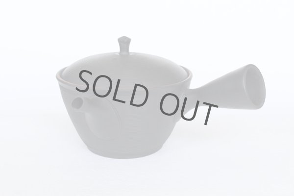 Photo8: Tokoname YT Japanese tea pot kyusu Gyokko line black 300ml (8)
