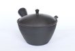 Photo10: Tokoname YT Japanese tea pot kyusu Gyokko line black 300ml (10)