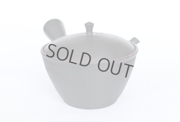 Photo10: Tokoname YT Japanese tea pot kyusu Gyokko line black 300ml (10)