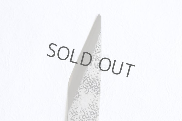 Photo3: Kiridashi Grafting knife Woodworking Okeya Yasuki blue 2 steel Left hand BW 24mm (3)